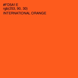 #FD5A1E - International Orange Color Image
